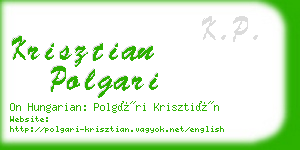 krisztian polgari business card